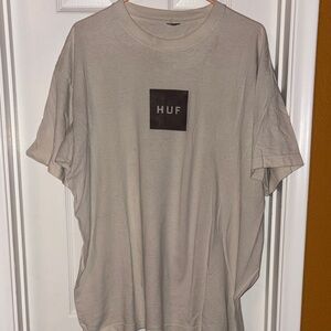 HUF Men's Beige Short Sleeve Tee